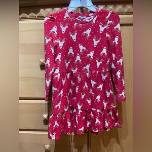 Primark Red and Tan Reindeer Dress